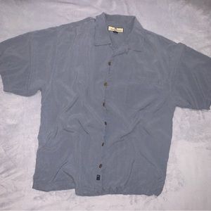 TOMMY BAHAMA Blue Short Sleeve Button Up Size L